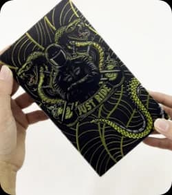 Rigid gift box packaging with magnetic closure