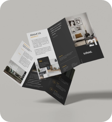 Folded leaflet design